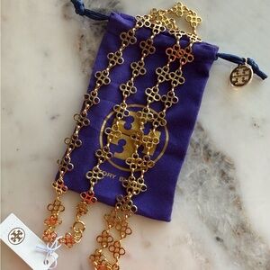 Tory Burch Gold Long Necklace